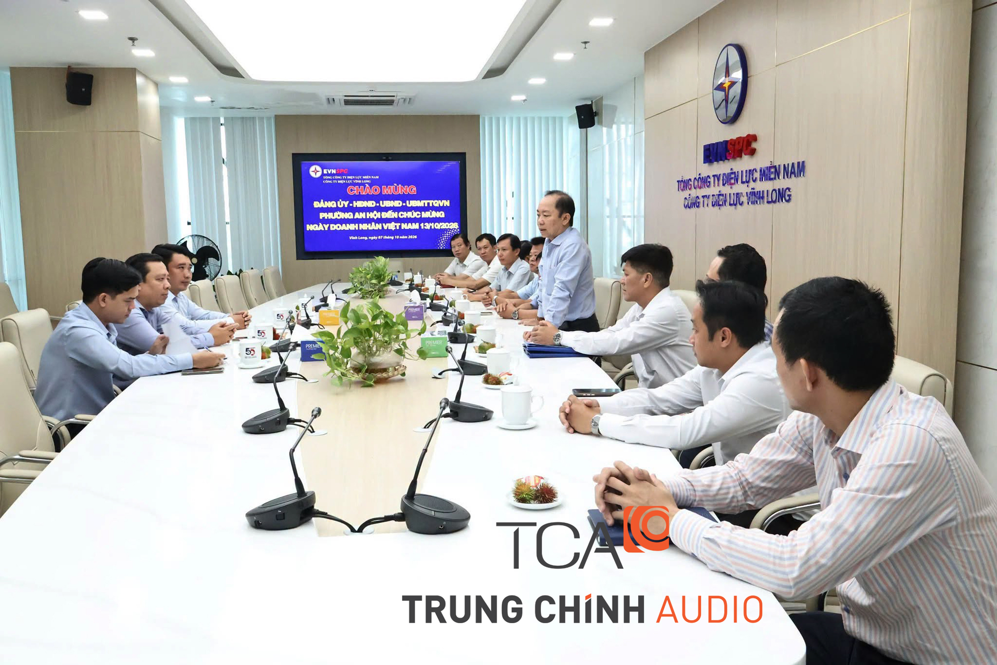 Hệ thống hội nghị hội thảo Bosch CCS 700 tại Công ty điện lực EVN Vĩnh Long